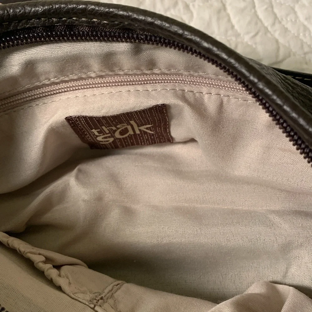 The SAK Brown Leather Shoulder Bag Perfect Condition Adjustable Shoulder Strap